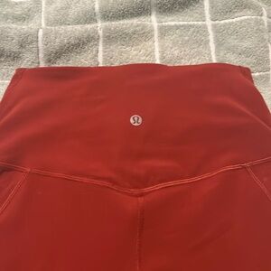 Lululemon burnt orange pocket align 25’ legging